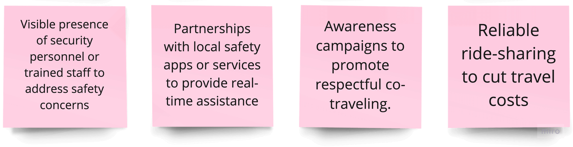 Needs of Female Commuters for Travel