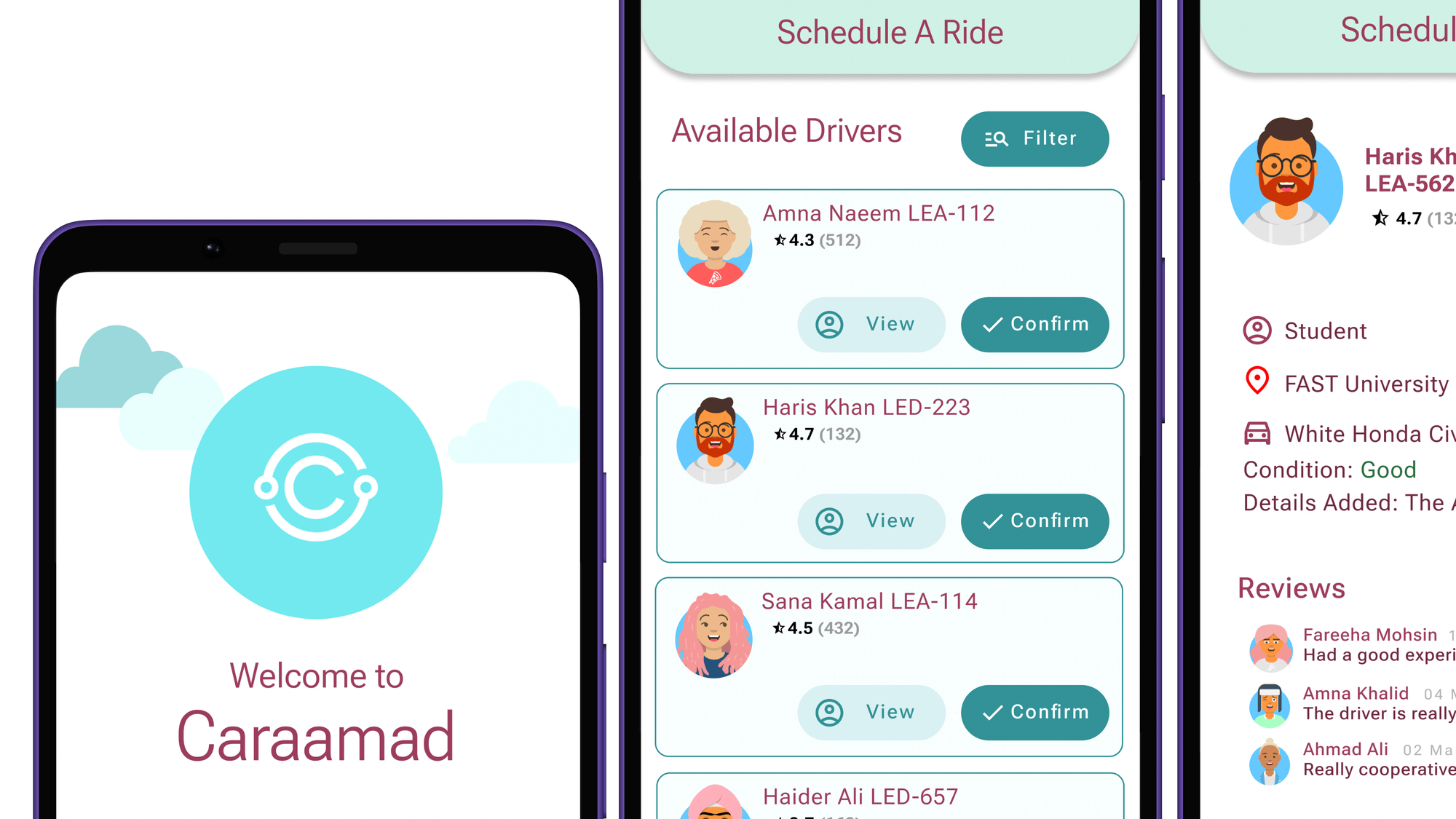 Caraamad - Women's Mobility App Banner